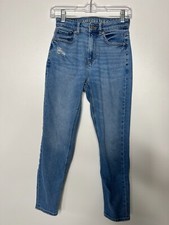 American Eagle Jeans Womens Size 00 Short Blue Mom Jean Denim