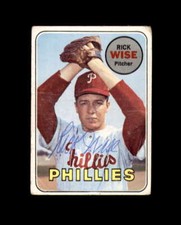 Rick Wise Signed 1969 Topps Philadelphia Phillies Autograph