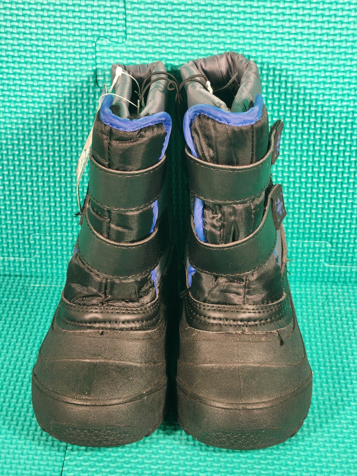 Boys Snow Boots Wonder Nation Blue/Gray/Black Straps -5 Degrees Choose A Size 🔥-image