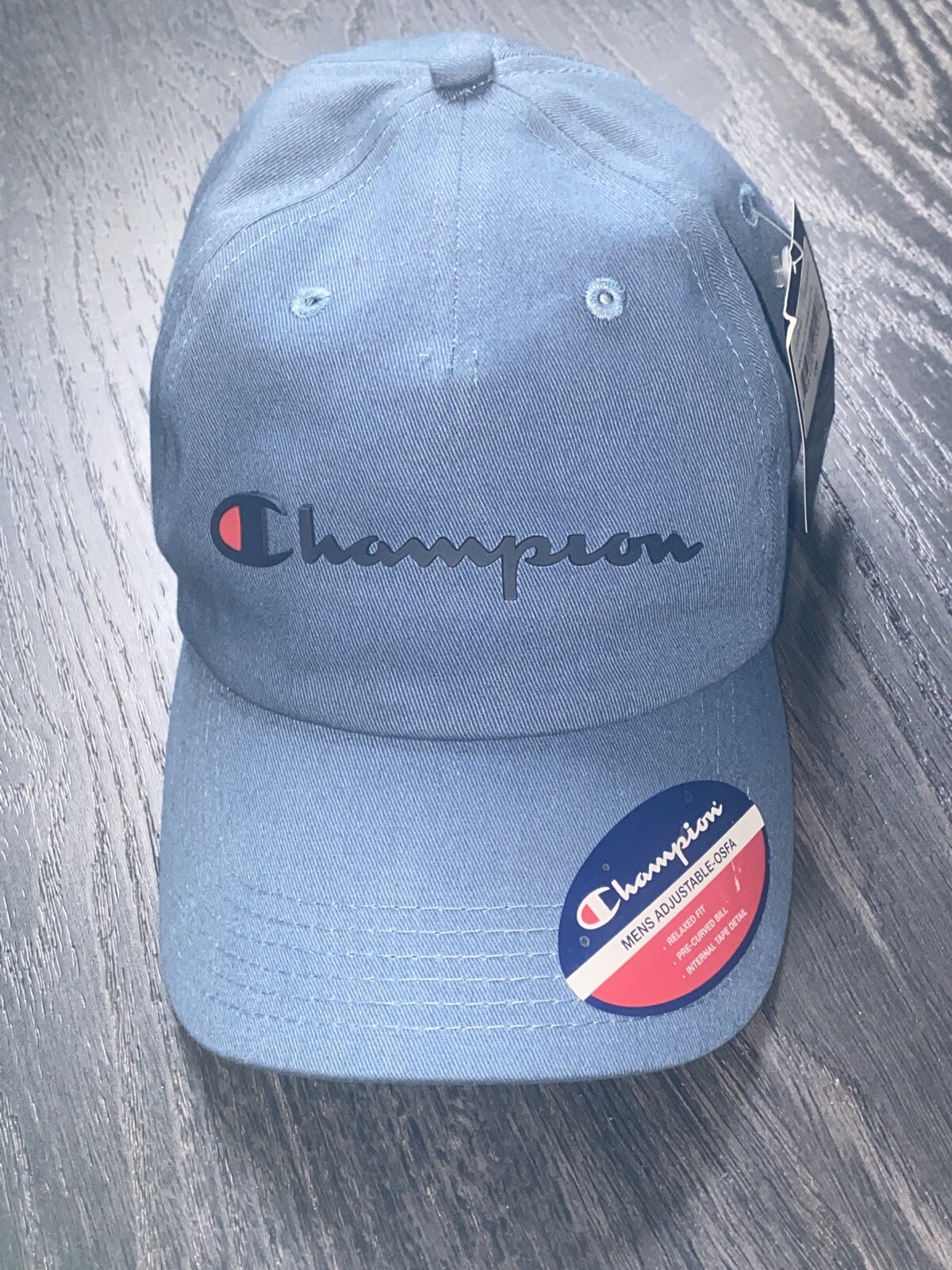 blue champion hat