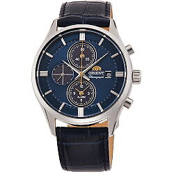 ORIENT RN-TY0004L Navy Contemporary Chronograph Quartz Men's Watch New in Box