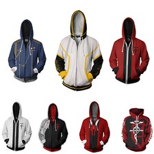 Anime Fullmetal Alchemist Edward 3D Hoodies Sweatshirts Jackets Coats Costumes