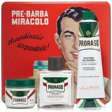 PRORASO PRE-BARBA MIRACOLO SHAVING KIT GIFT SET Box Sealed - Full Sized