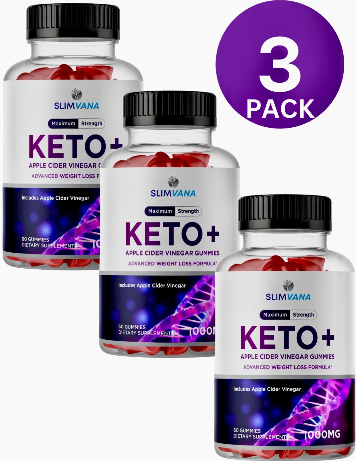 Bioscience Keto - Bioscience ACV Keto Gummies Weight Loss-SlimVana-3-PACK