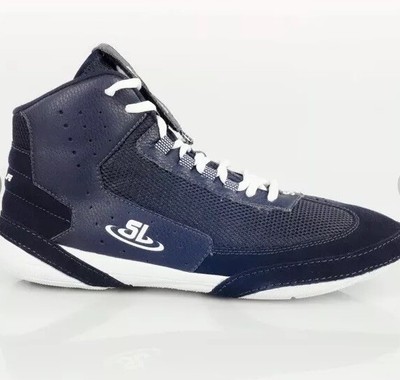 ScrapLife Wrestling | Ascend One Wrestling Shoes | Size 9 Navy&White | Premium!