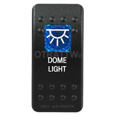 OTRATTW Carling Technologies Contura II Rocker Switch, DOME LIGHT, BLUE LENS