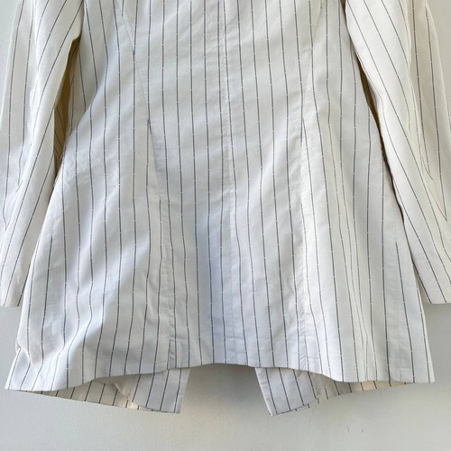 Jil Sander Wool Blazer - Women's Minimalist Tailored Jacket White Size 40 - Picture 16 of 16