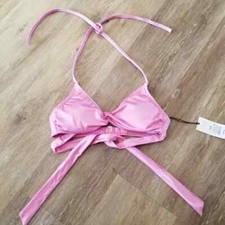 NWT Shade  Shore Pink Purple Shimmery Bikini Top Size 32B