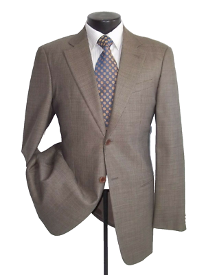 Armani Collezioni Neiman Marcus Brown Checks Buttons Wool Jacket