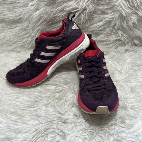 Adidas Adizero Tempo Boost 9 Athletic Running Shoes Purple Women S Size 6 5 Ebay