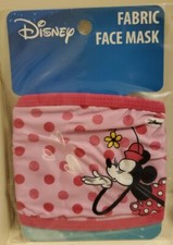 Disney Youth Face Mask, Minnie Mouse. One Concept Brand. Lot of 5