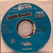 20313 GARTH BROOKS  CHARTBUSTER KARAOKE CDG LOT FERN