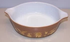 Vintage Pyrex Early American Brown 1 Pint Round Casserole Dish