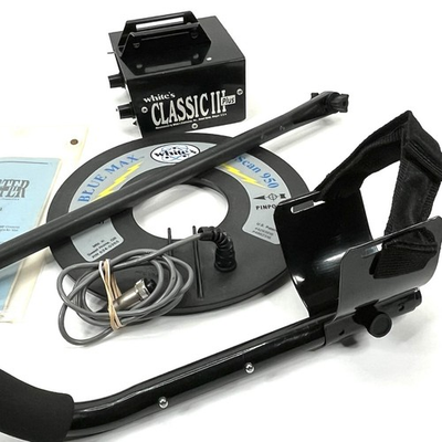 #ad #ad Whites Classic III Plus w Blue Max Deep Scan 950 Metal Detector Booklet OR USA $175.00