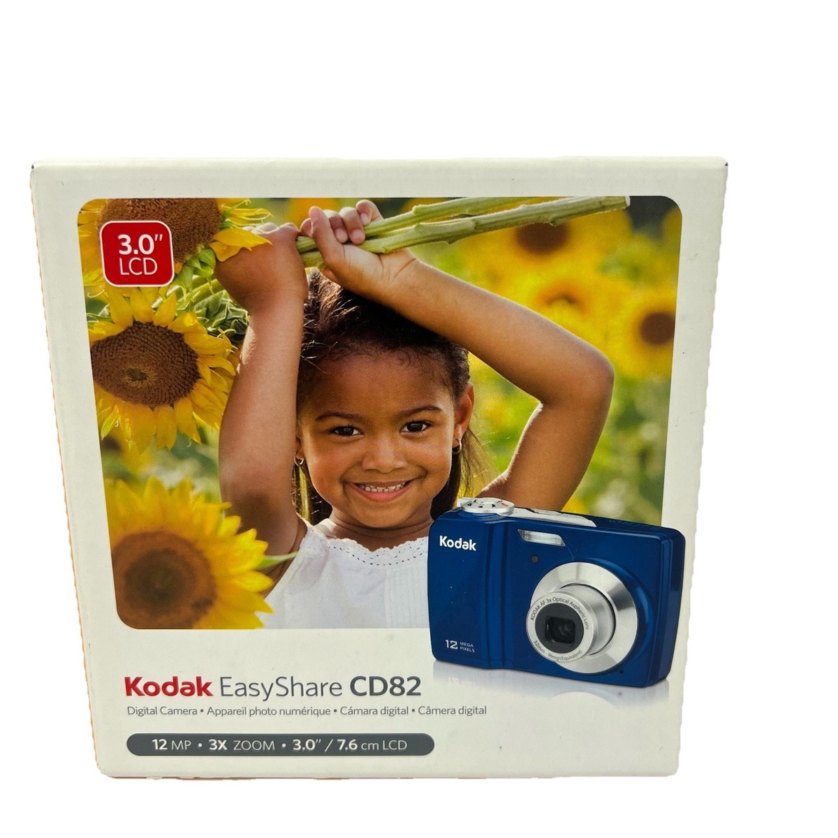 Kodak EasyShare CD82 12MP Compact Digital Camera Blue Zoom New Sealed Open  Box