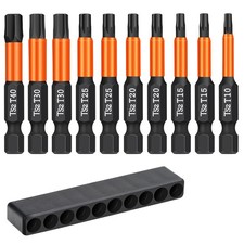 Torx Bit Set 10-teilig 50 mm Schraubendreher Sechskant 1/4 Zoll