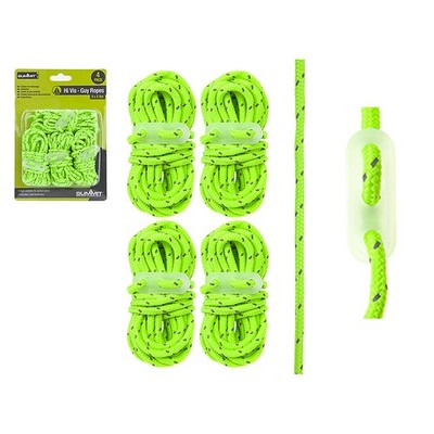 Summit Hi-Vis Abspannseile - 4er Pack