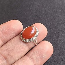 Natural Red Onyx 925 Sterling Silver Handmade Fine Ring All Size Available