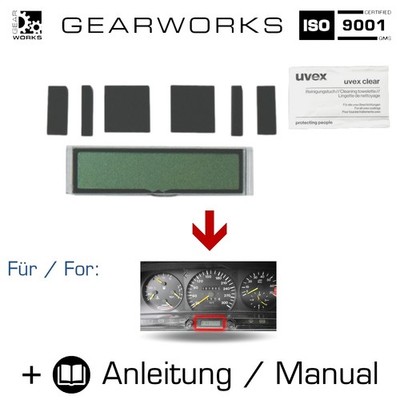 Display Außentemperaturanzeige für MERCEDES 190 190E W201 Tacho ATA 6-Polig