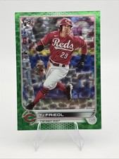 2022 Topps Series 2 - T.J. Friedl #546 Green Foilboard /499 (RC)