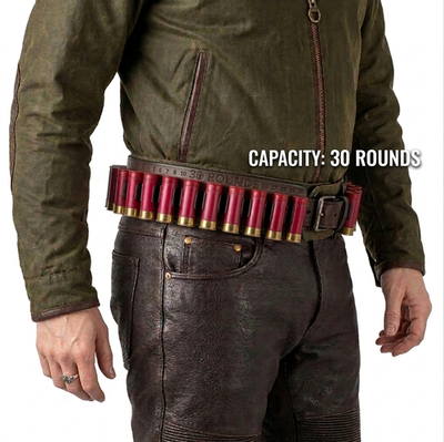 #ad #ad 12GA Shotgun Shell Belt Holds 30 Shells Hunting Trap Clays $36.99