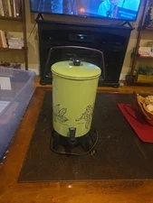 Vintage Mirro Matic Electric Coffee Percolator Avacodo Green 22 Cup