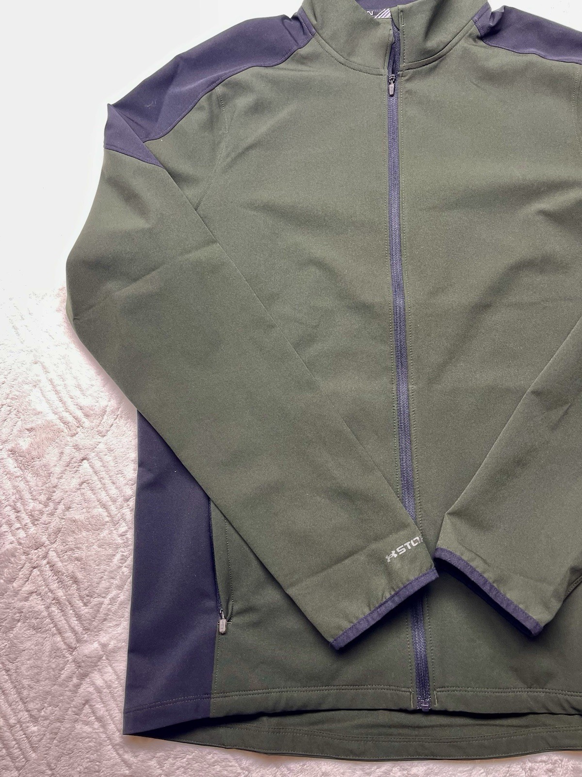 Under Armour Storm Run Softshell Jacket Green Bla… - image 3