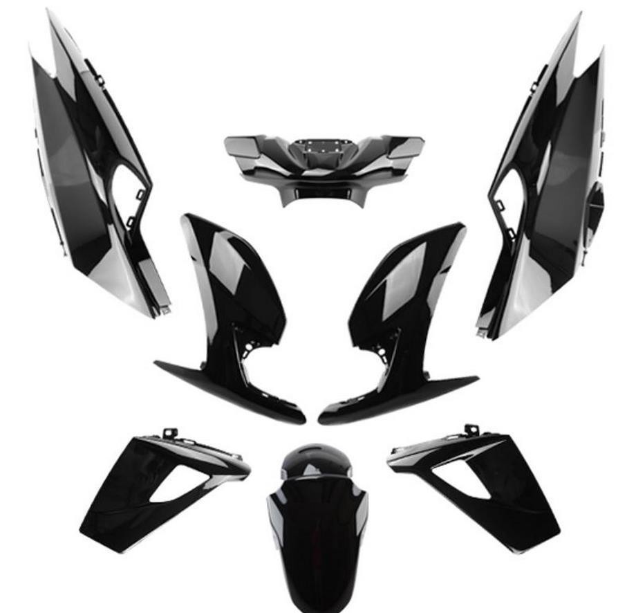 Kit carrosserie noir pour Speedfight 4 pour remplacer carénage cassé scooter 50cc 125cc Tun'r