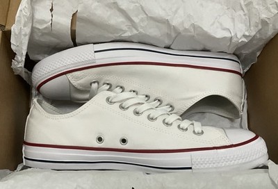 Converse Chucks Classic All Star White Custom Men 8.5 Women 10.5 Canvas Shoes