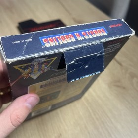 Ghosts 'n Goblins Hangtab 5 Screw Nintendo NES Complete in Box CIB