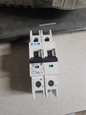 NEW EATON FAZ-C10/2-RT/ 102207 CIRCUIT BREAKER 2pol No Box