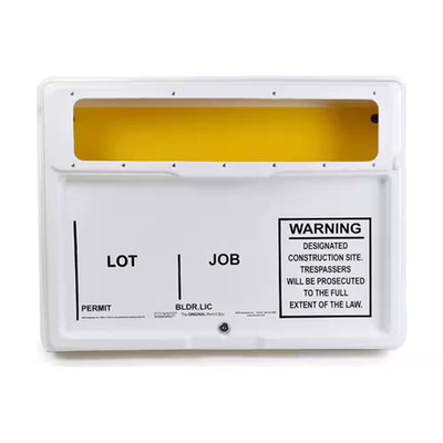 21 In. X 27 In. X 4 In. Outdoor/Indoor Posting Permit Box Unit with Window and L