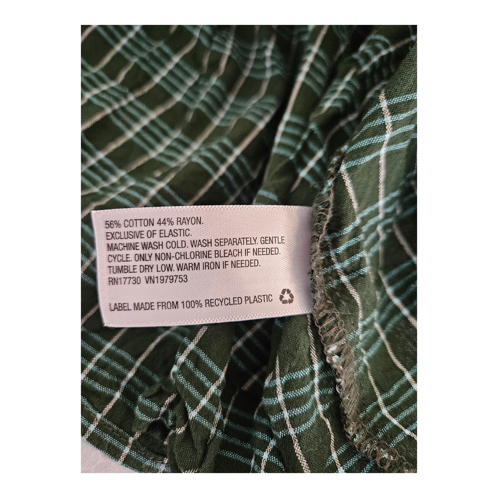 Universal Thread Small Green Plaid Long Sleeve Sh… - image 3