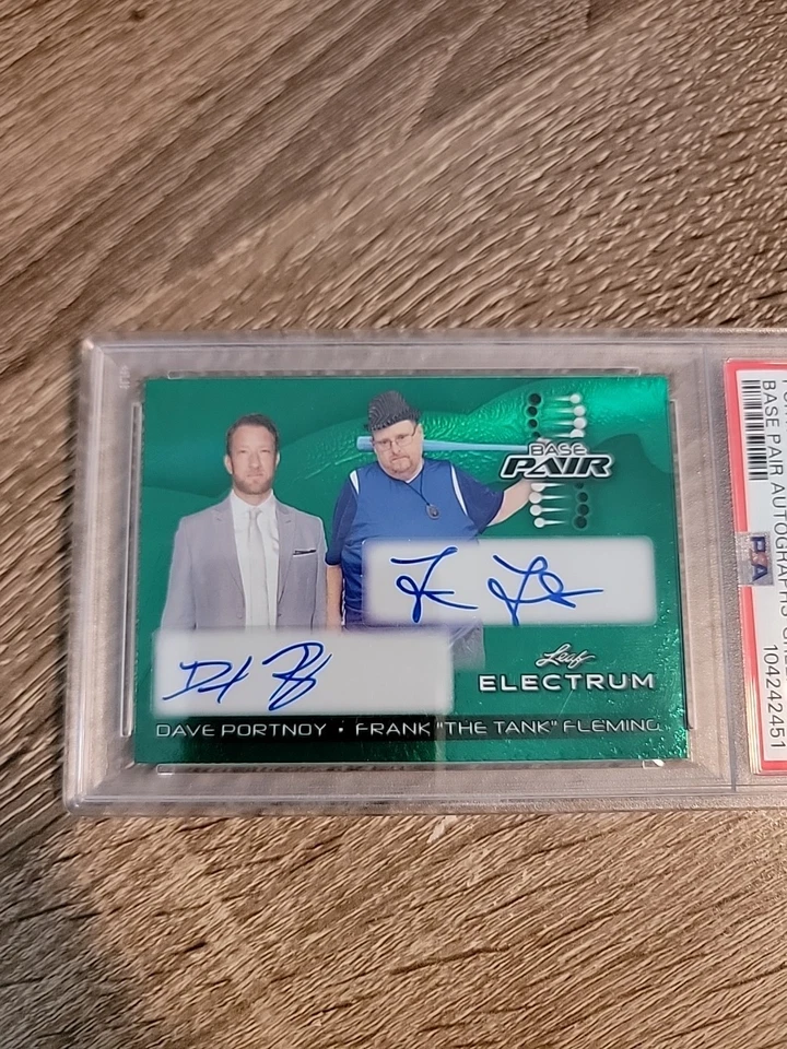 2024 Leaf Electrum Dave Portnoy / Frank The Tank Fleming /15 Dual Auto PSA 9 - Image 3 of 4