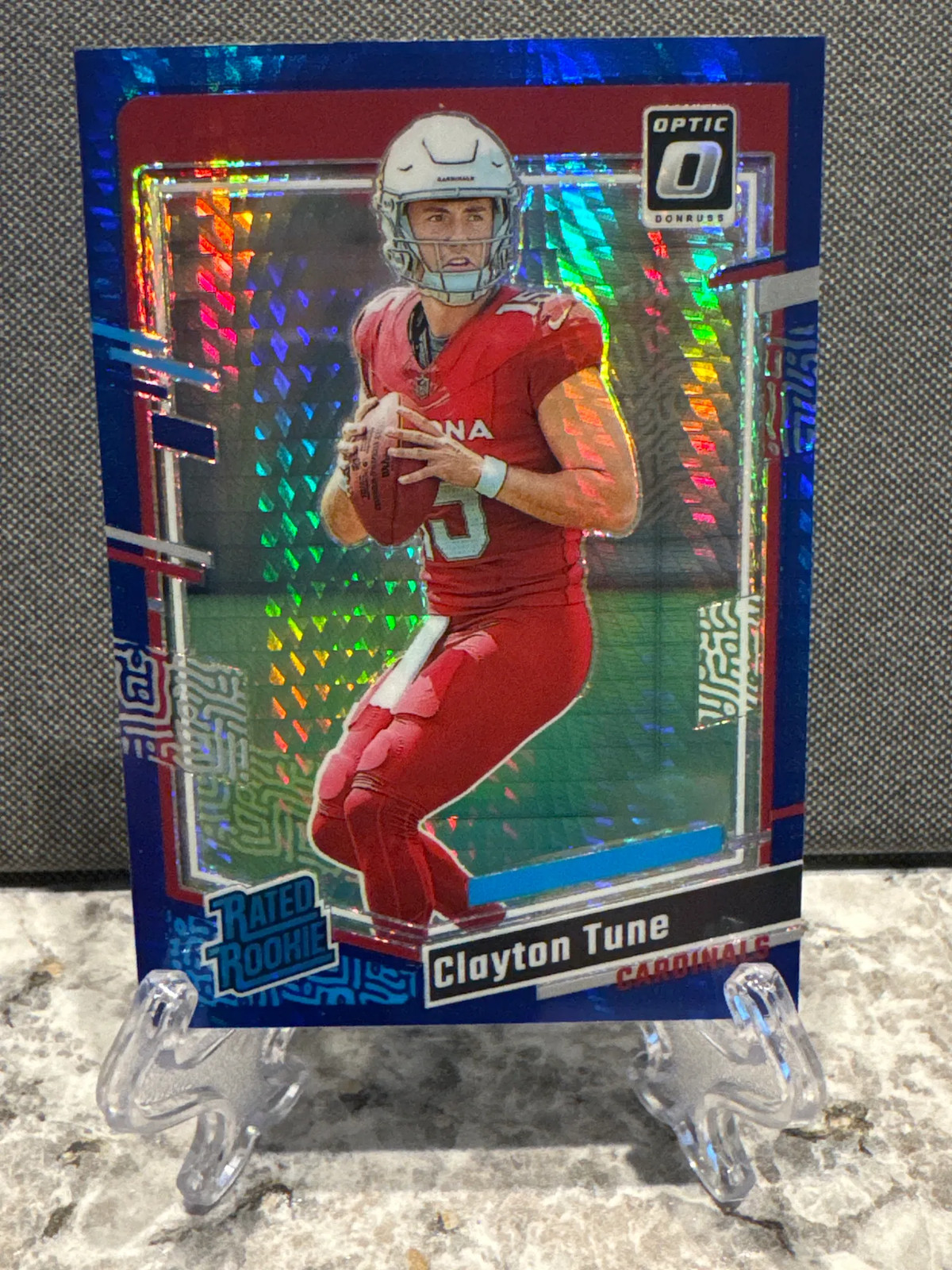 2023 Panini Donruss Optic Clayton Tune #202 Blue Hyper