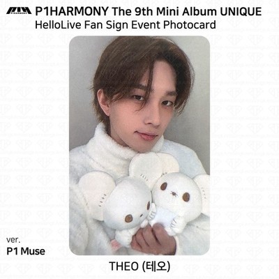P1Harmony 9th Mini Album UNIQUE HelloLive Fan Sign Photocard | eBay