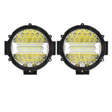 2pcs 7 Inch Led Light Bar 201w Round Driving Fog Lamp Combo Drl Offroad 4wd