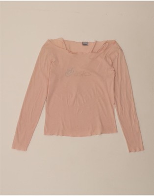 Asics Damen Grafik Top Langarm UK 12 Medium Pink LA15