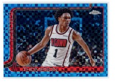 2025-26 Topps Chrome #17 Amen Thompson Blue X-Fractor Rockets IN HAND