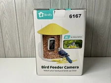 Birdfy AI Smart Bird Feeder with Camera Solar Powered, AI Solar Yellow