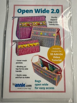 Open Wide 2.0  Anleitung Nähen Tasche ByAnnie Patterns By Annie Kosmetik