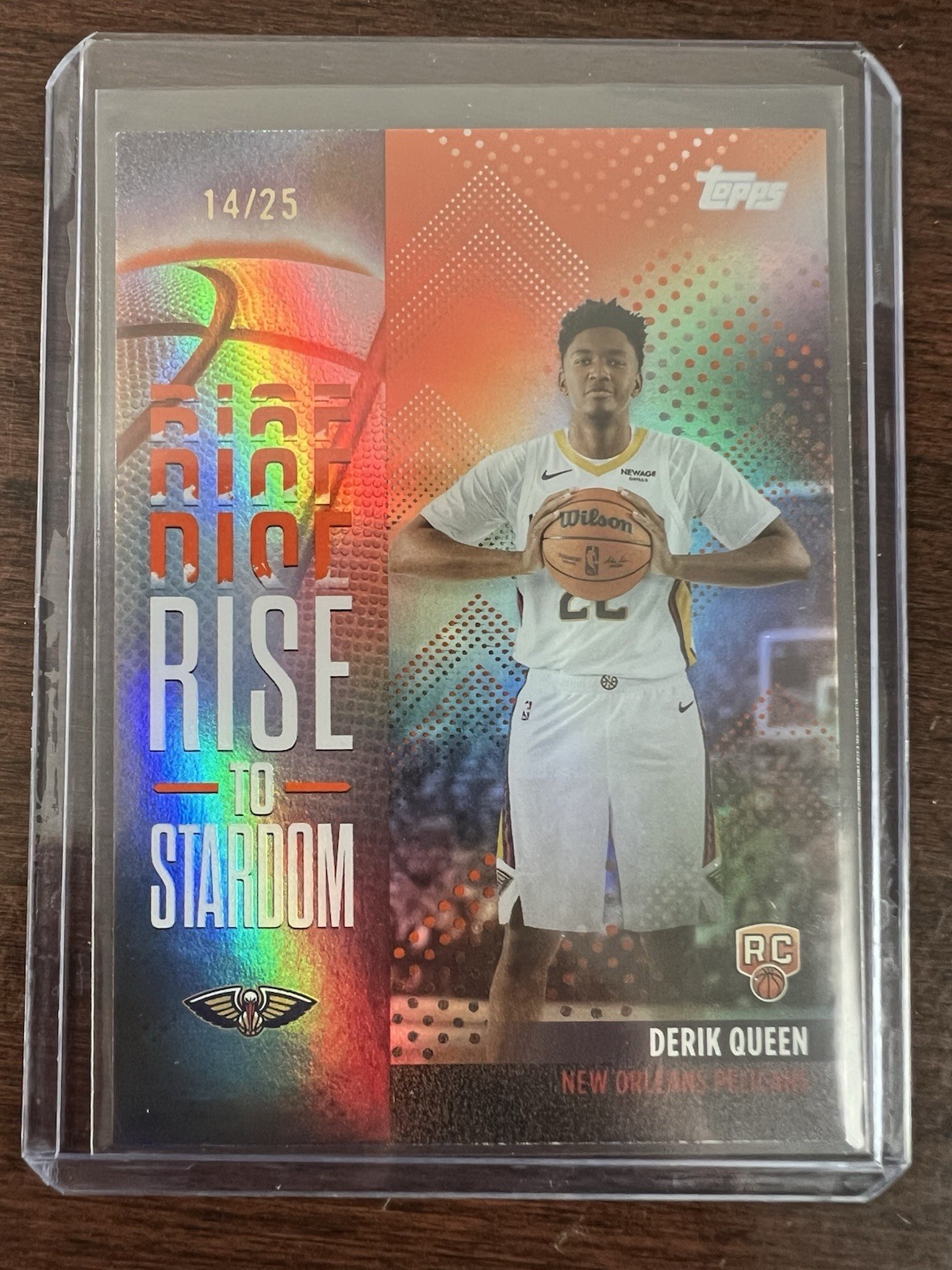 2025-26 Topps - Derik Queen Rise to Stardom Orange Foil #RTS-13 /25