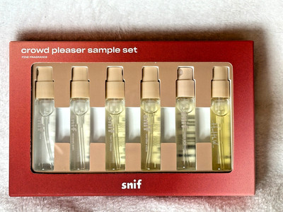 SNIF - Crowd Pleaser Sample Discovery Set Kit - 6 x 2mL - Perfume Cologne Unisex
