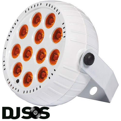 QTX BATPAR-18 White Rechargeable Mini 18W LED PAR Can Light DJ Stage inc Remote