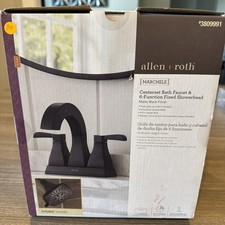 Allen Roth Centerser Bath Faucet 6 Funtion Fixed Showerhead