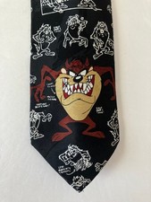 Looney Tunes Mania Men's Necktie Tie Polyester Taz Chalk Drawing 58"