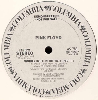 Pink Floyd - Another Brick In The Wall (Part II) / Run Like Hell (Very Good Plus