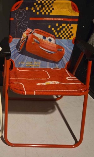 Disney CARS Lightning McQueen Chair Outdooor Indoor Folding Chair