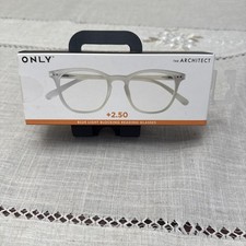 Only  The Architect  Reading Glasses Readers Blue Light Blocking Lens 2.50