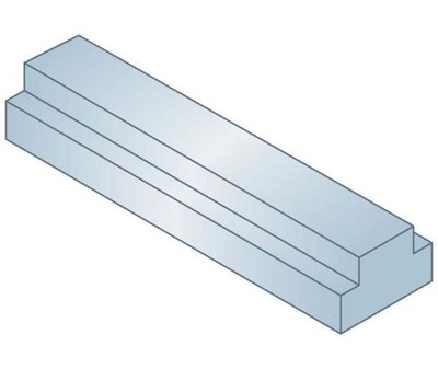 MAK-A-KEY Step Key Stock 1/4 x 5/16 x 1 Ft Type 2 ZC (2 Pieces)